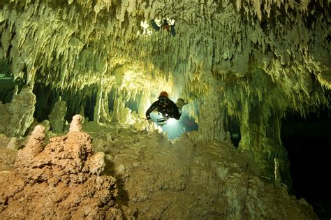 World S Biggest Ever Underwater Cave Filled With Ancient Mayan