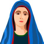 Vector clip art of interpretation of the nativity scene | Free SVG