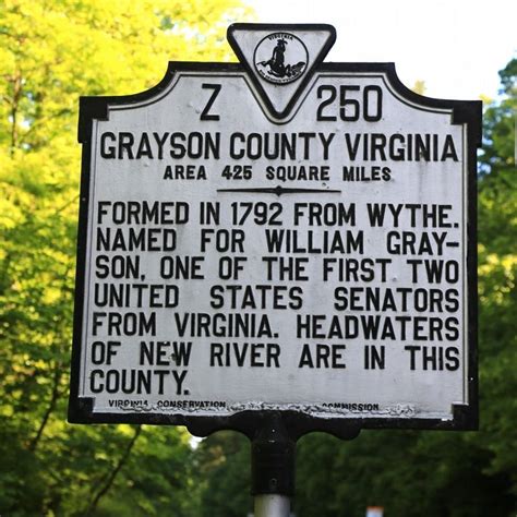 Grayson County Virginia North Carolina Historical Marker