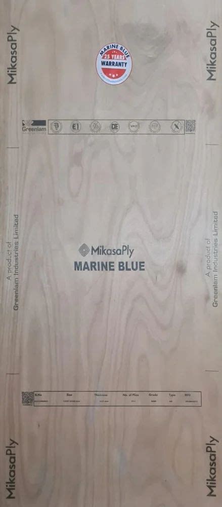 16mm Mikasa Plywood Marine Blue Fully Waterproof With 25 Years