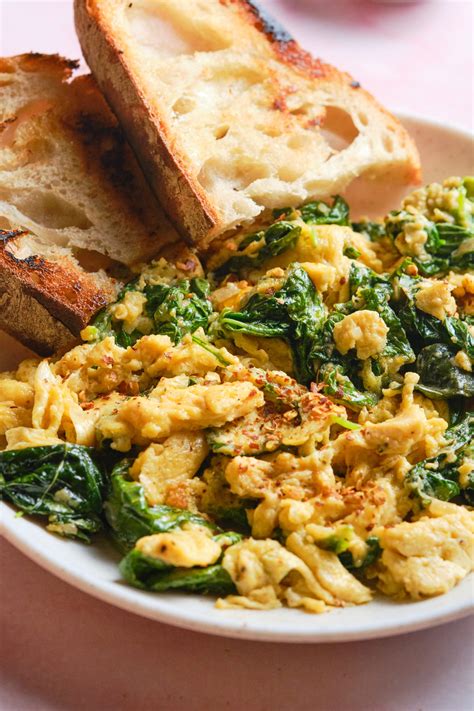 Spinach Scrambled Eggs Food Faith Fitness