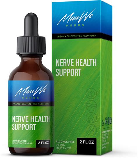 Nerve Support Formula Organic Herbal Tincture With Ashwagandha Bacopa Monnieri