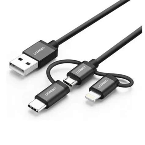 Ugreen Usb 20 A To Micro Usb Lightning Type C Cable 3 In 1 Kinaun किनौं Online Shopping Nepal