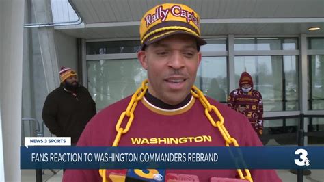 Washington fans react to team's new name, Commanders