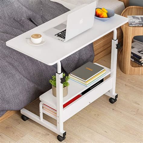 Movable Side Table Mobile Desk Table Laptop Computer Stand Desk