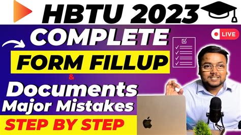 HBTU Registration 2023 Live Step By Step HBTU Documents Required