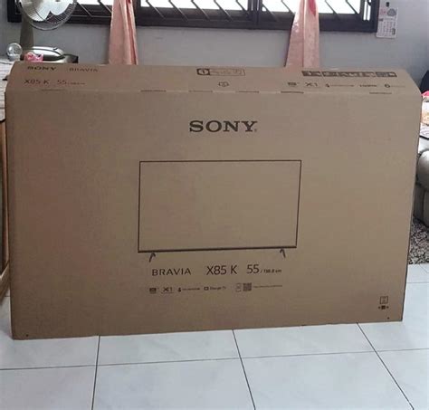 Sony Bravia Tv Empty Box With Complete Set Of Styrofoam Tv Home