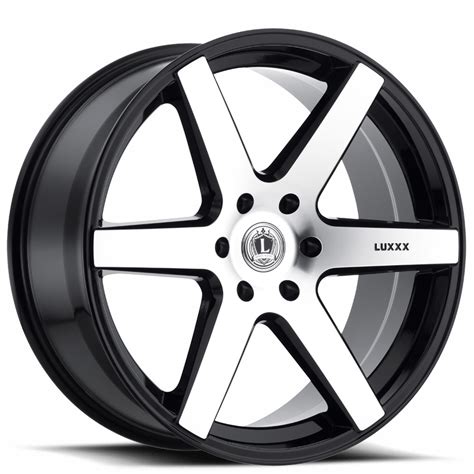 Luxxx Alloys Wheels Lux Gloss Black Machined Rims Lux