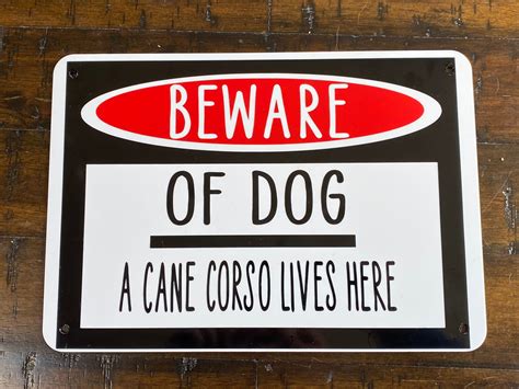 BEWARE Signs Dog Personalized Outdoor Fence Sign | Etsy