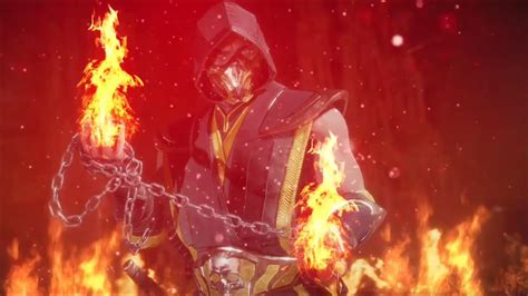 Mk11 Gold Demon Scorpion Red Flame Mixed Media Art Shorts Art Video Mk11 Youtube