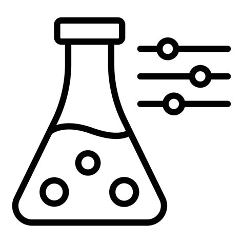 Lab Flask Icon Outline Vector Science Laboratory 15659524 Vector Art