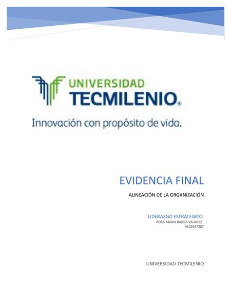 Evidencia 1 certificado de liderazgo estratégico UNIVERSIDAD