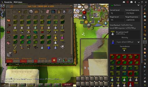 99 Herblore Has Been Banked Here S My Herb Tab R Ironscape