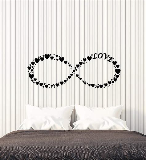 Vinyl Wall Decal Infinity Symbol Love Romance Hearts