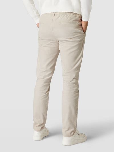 Profuomo Chino Mit Paspeltaschen Beige Online Kaufen