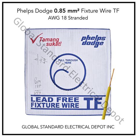 Phelps Dodge Fixture Wire Tf Mm Lead Free Meters