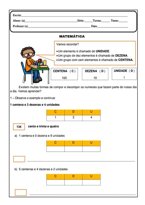 Blog Educação E Transformação 👍matemática Decomposição Numérica