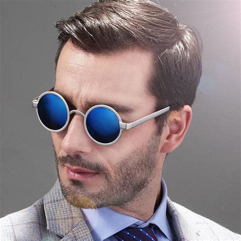 Round Polarized Sun Glasses Fashion Classical Alloy Frame Brand