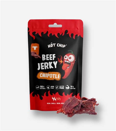 Snack Hot Chip 25 Gr Jerky Chilli Chipotle
