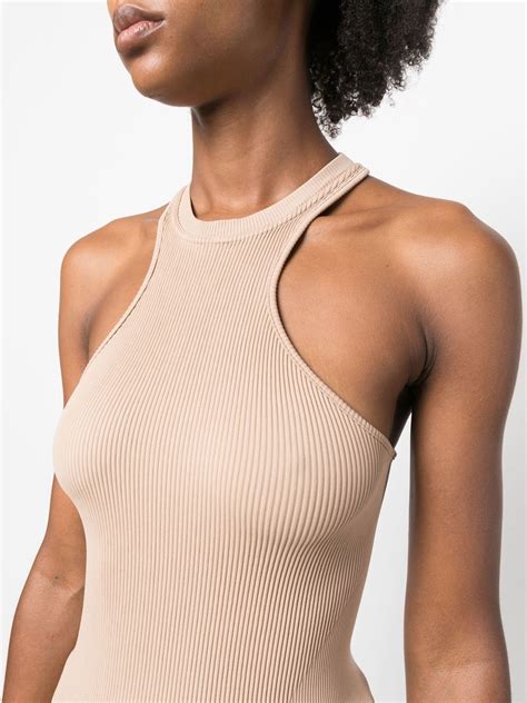 AndreĀdamo Fine Ribbed Halterneck Tank Top Farfetch