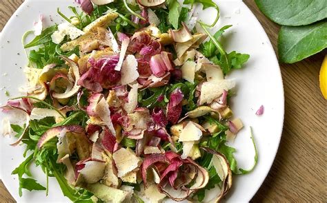 Insalata Di Carciofi Crudi Rucola E Grana Manjoo