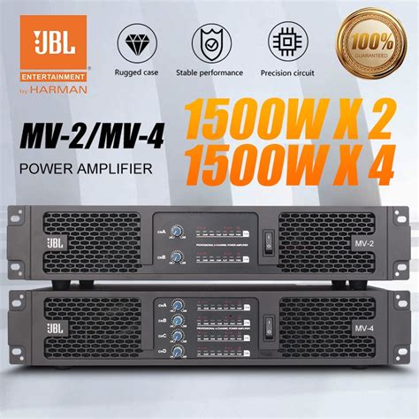 JBL MV 2 MV 4 Professional Amplifier Four Channel Digital Amplifier