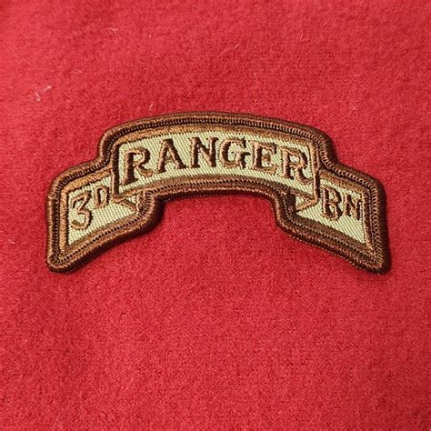 Vintage Us Army 3rd Ranger Battalion Desert Patch Sew On 25cr2 Etsy