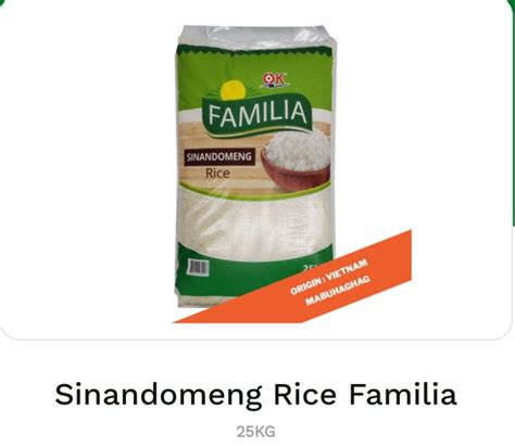 Sinandomeng Rice Familia Lazada PH