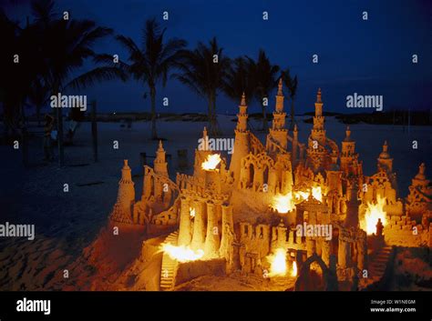 Sand Castle, Miami Beach, Florida USA Stock Photo - Alamy