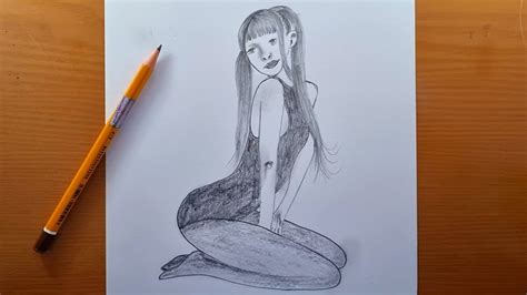 Como Desenhar Uma Menina Sentada Fácil Passo A Passo Desenhe Uma