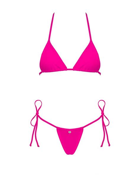 Obsessive Sexy Bikini Pink Con Triangolo E Perizoma Collezione Bella Vista