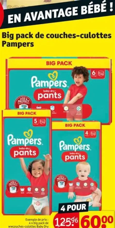 Promo Big Pack De Couches Culottes Pampers Chez Kruidvat