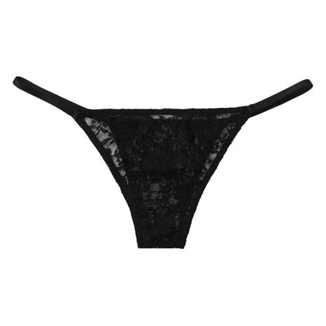 Sexy Damen G String Tanga Micro Bikini Slips Spitze Mesh Transparent Unterwäsche eBay