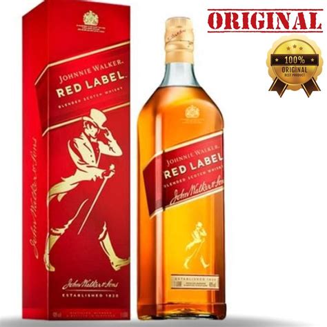 Whisky Johnnie Walker Red Label 1 Litro Original Em Promoção Na Americanas