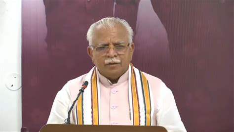 Haryana Cm Khattar Inaugurates Projects Worth Rs 1 100 Crore In 16