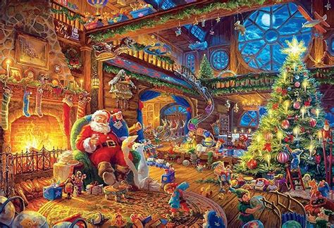 1000 Piece Shaped Jigsaw Puzzle For Adults Santa Claus Christmas Jigsaw