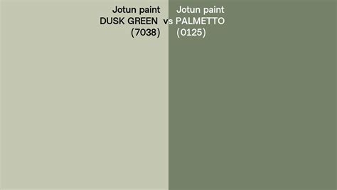 Jotun Paint Dusk Green Vs Palmetto Side By Side Comparison