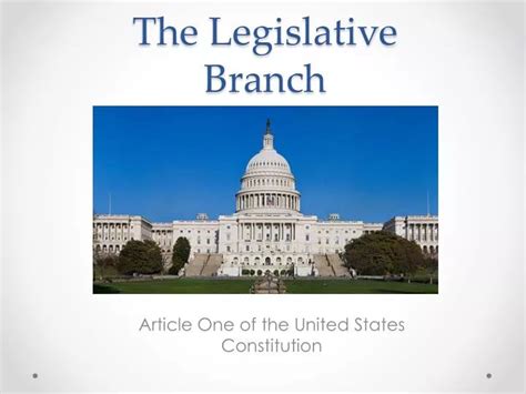 Ppt The Legislative Branch Powerpoint Presentation Free Download