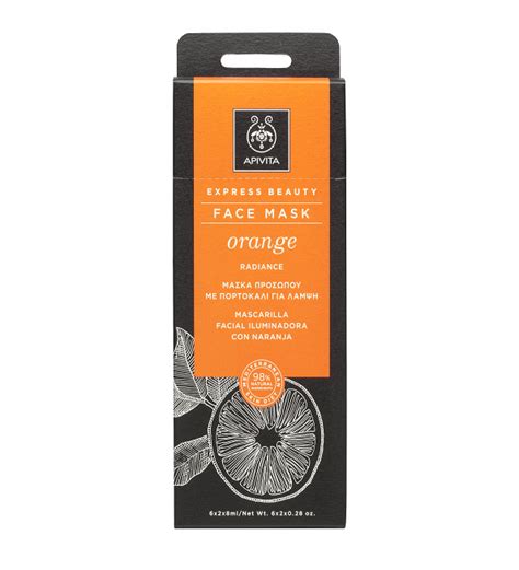 Apivita Express Beauty Face Mask Orange 6 2 8ml Beautymall