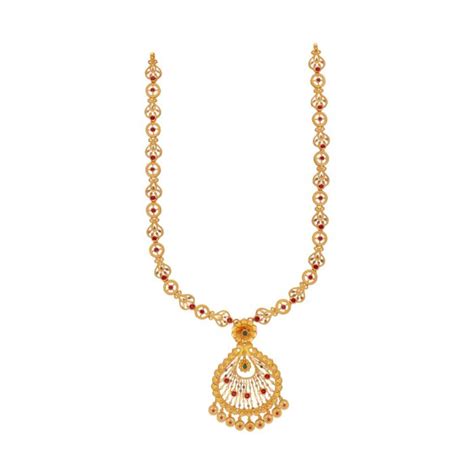 Buy 22kt Dubai Turkish Long Gold Necklace 19vk6038 Online From Vaibhav