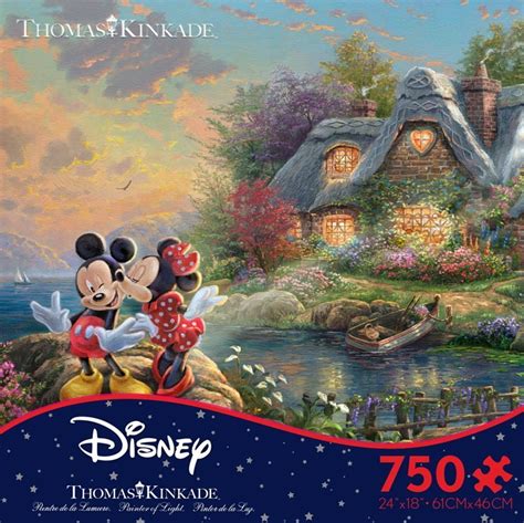 Thomas Kinkade Mickey Minnie Piece Ceaco Puzzle