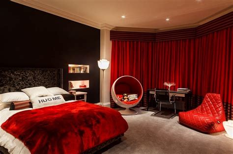 Bold Ideas For Red And Black Bedrooms Interior Vogue