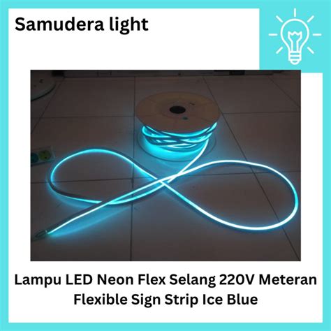 Jual Lampu Led Neon Flex Selang V Meteran Flexible Sign Strip Ice