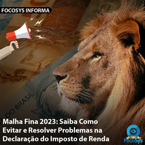 Malha Fina Saiba Como Evitar E Resolver Problemas Na Declara O