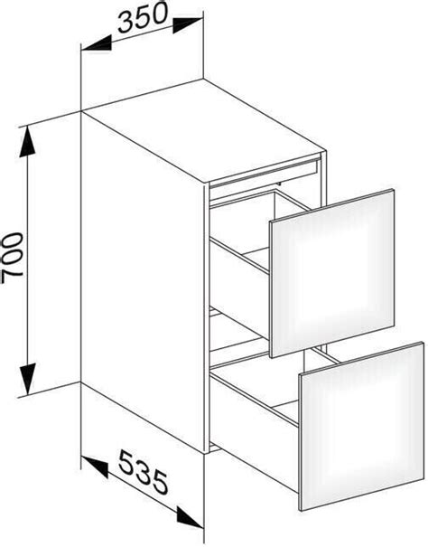 KEUCO Edition 11 Sideboard 31321 2 Frontauszüge mit LED