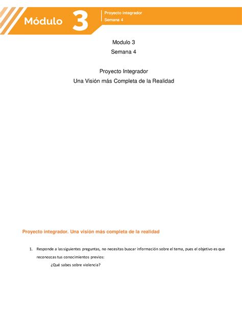 M03S4PI Una Visión más Completa de la Realidad Semana 4 Modulo 3