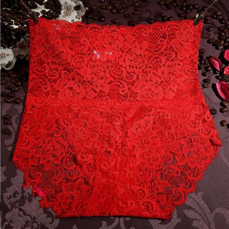 Buy Underwear High Waist Sexy Lace Without Trace Abdomen Hips At