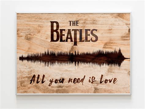 The Beatles All You Need Is Love The Beatles Poster Wave Etsy