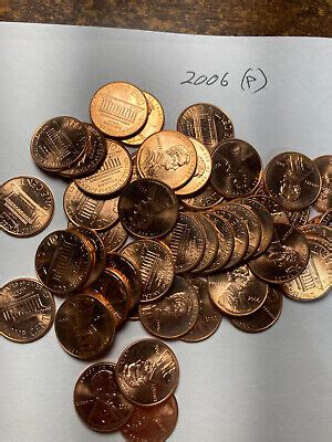 P Bu Lincoln Memorial Cent Penny Roll Coins Ebay