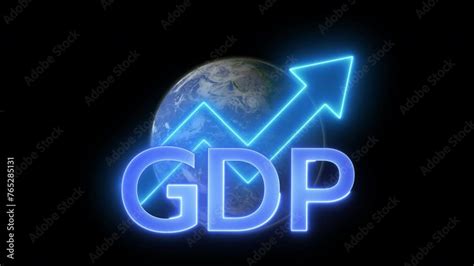 Gdp Growth Concept Domestic Financial Growth Charts Global Economy